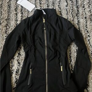 lululemon athletica Black Utility Jacket with Gold Zippers